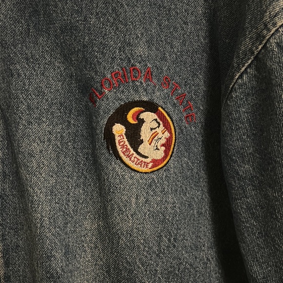 Vintage chalk line Florida state denim jacket - Picture 4 of 12